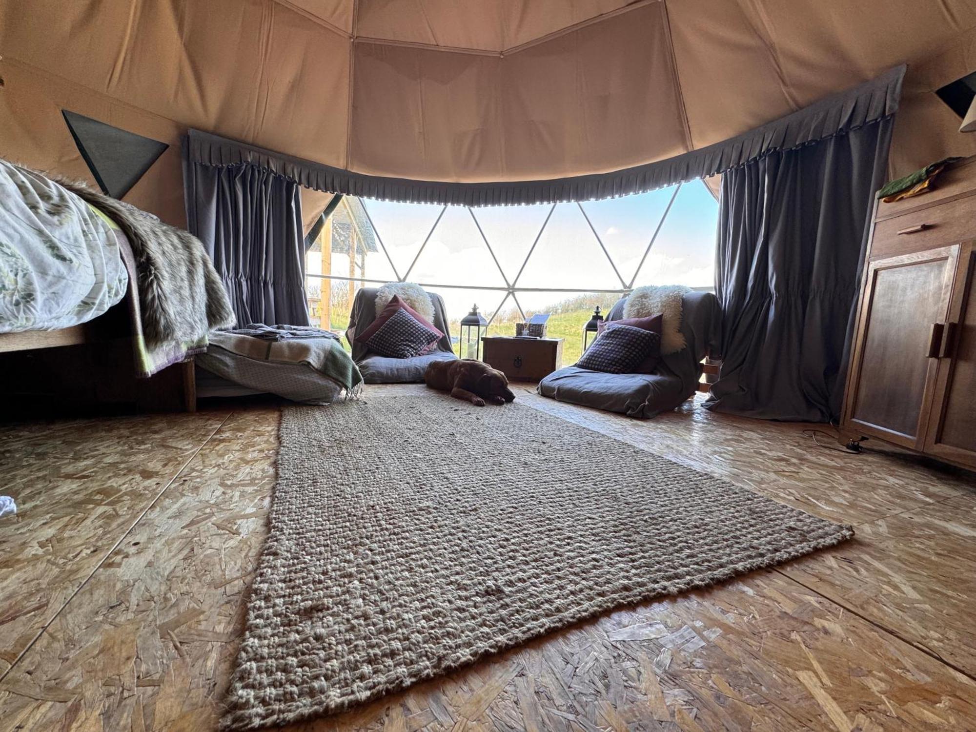 Geodesic Dome Glamping Hotel Llanidloes Ngoại thất bức ảnh